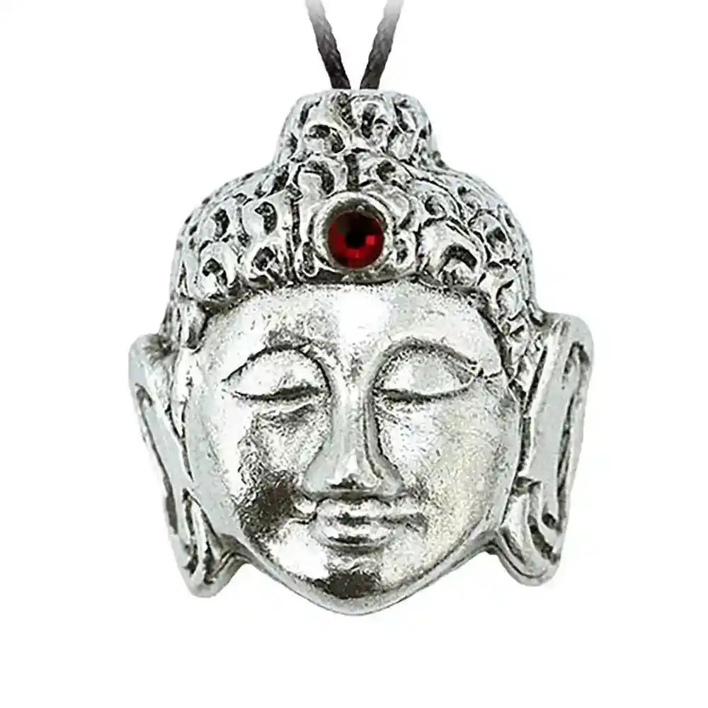 Buddha Kopf Schmuck Anhänger - Buddha - 29x26 mm