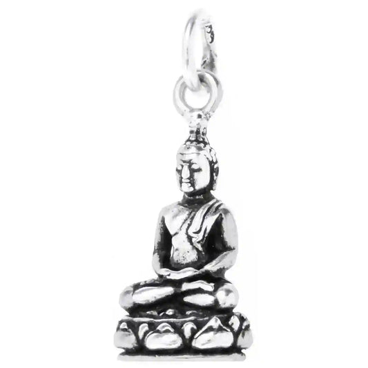 Buddha Schmuck Anhänger 925er Silber - Buddha - 25x10mm