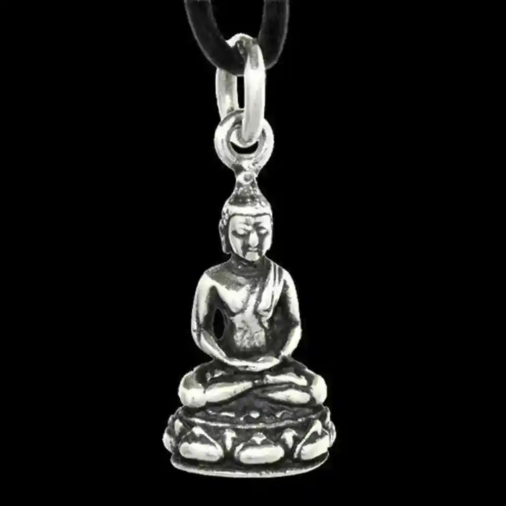 Buddha Schmuck Anhänger 925er Silber - Buddha - 25x10mm