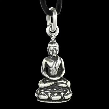 Buddha Schmuck Anhänger 925er Silber - Buddha - 25x10mm