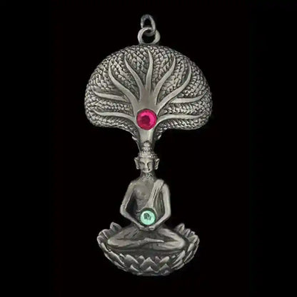 Buddhabaum klein Anhänger Schmuck - Buddha - 42x20mm