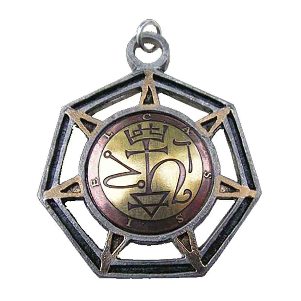 Cassiel - Engel des Saturn Schmuck Anhänger - Mittelalter - 32x32mm - Firma Holzenplotz - Silberketten-Goldketten.de 