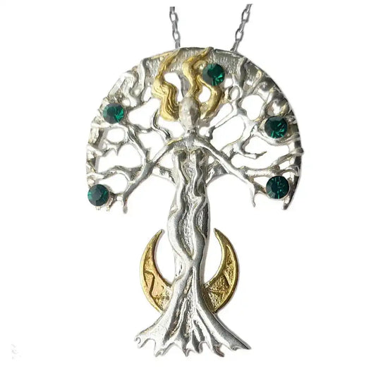 Celina Sylvana Anhänger + Kette 925er Silber - Fantasie - 24x33mm