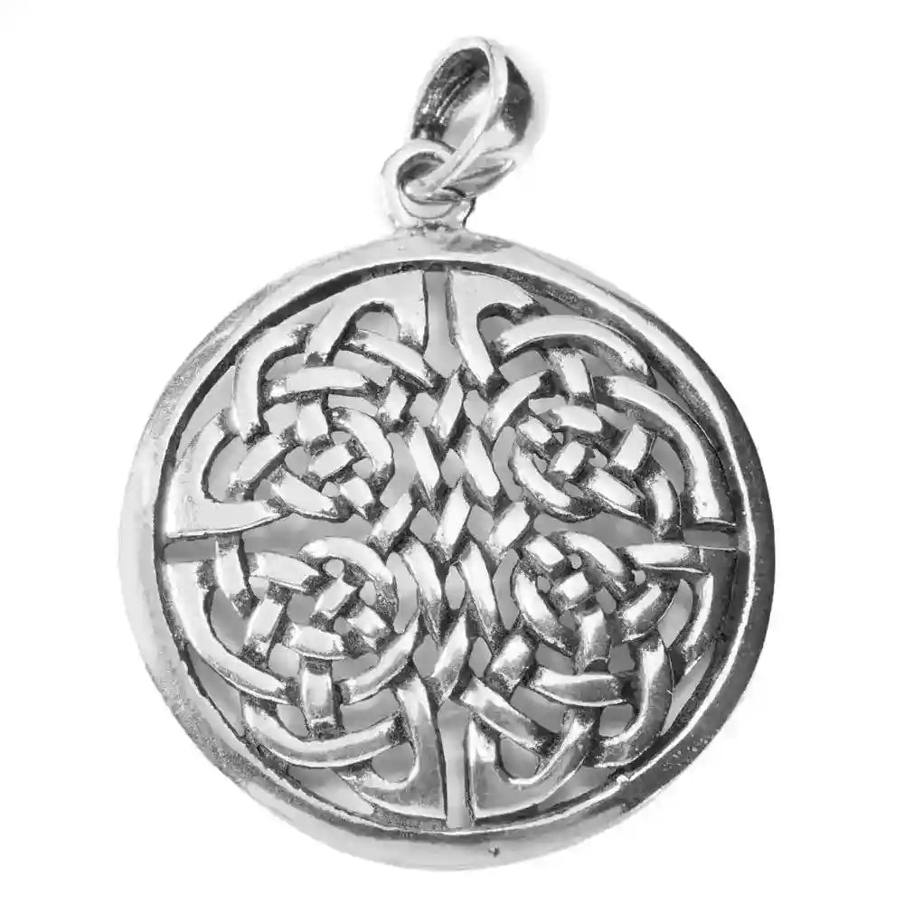 Celtic 4 Elemente Schmuck Anhänger 925er Silber Durchmesser 27mm