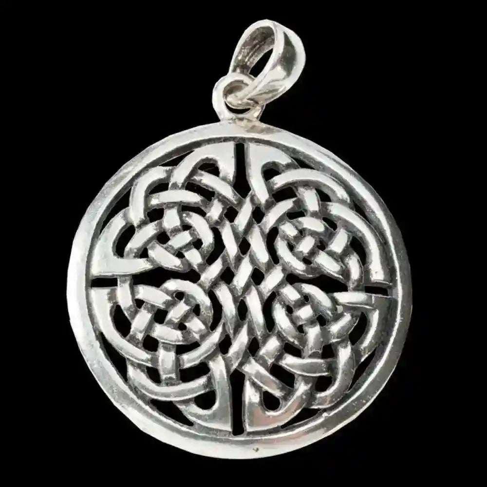 Celtic 4 Elemente Schmuck Anhänger 925er Silber Durchmesser 27mm