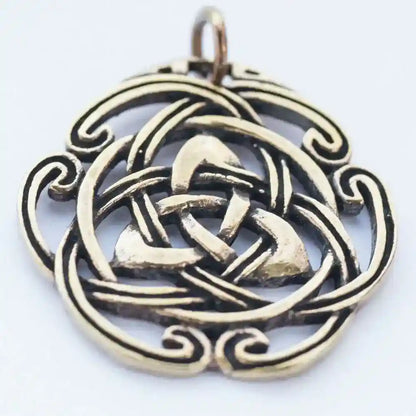 Celtic Dreifaltigkeit Bronze Anhänger Schmuck - Keltische Knoten - 27x21mm
