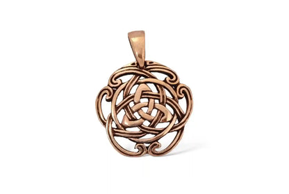 Celtic Dreifaltigkeit Bronze Anhänger Schmuck - Keltische Knoten - 27x21mm