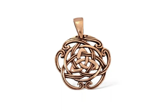 Celtic Dreifaltigkeit Bronze Anhänger Schmuck - Keltische Knoten - 27x21mm