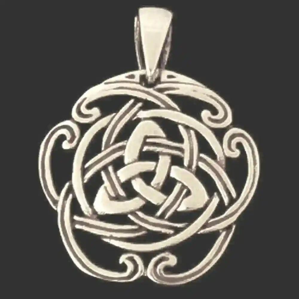 Celtic Dreifaltigkeit Bronze Anhänger Schmuck - Keltische Knoten - 27x21mm