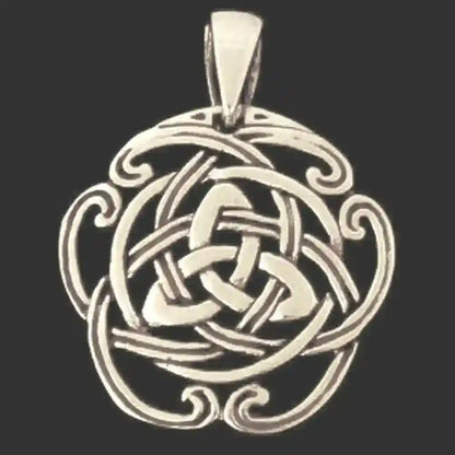 Celtic Dreifaltigkeit Bronze Anhänger Schmuck - Keltische Knoten - 27x21mm