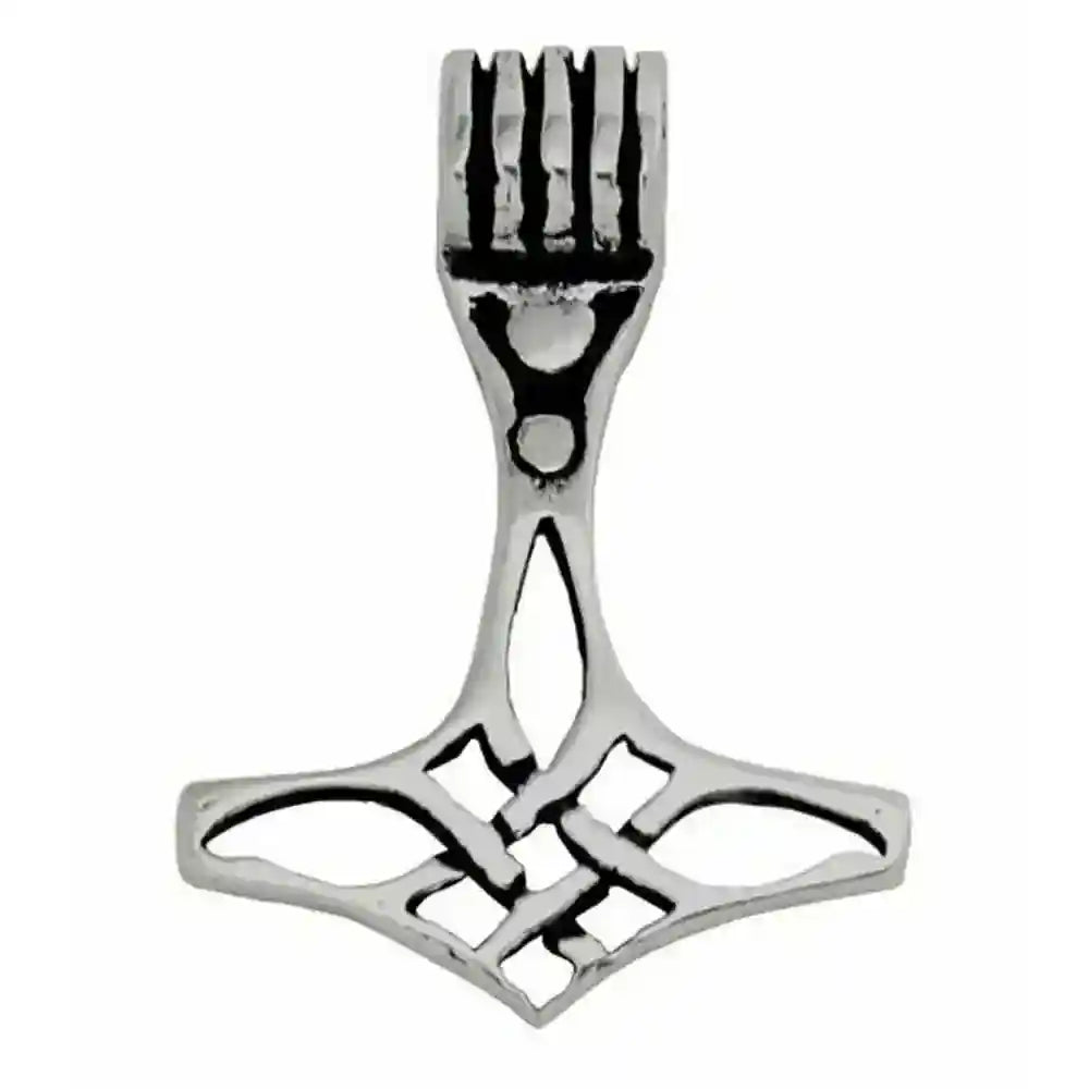 Celtic-Hammer Schmuck Anhänger 925er Silber - Thorhammer - 25x17mm