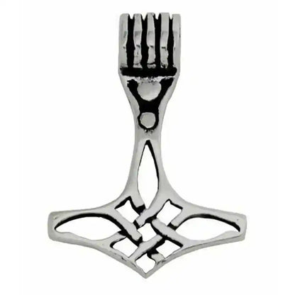 Celtic-Hammer Schmuck Anhänger 925er Silber - Thorhammer - 25x17mm