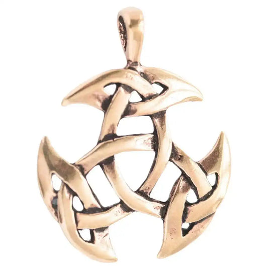 Celtic offene Dreifalt Bronze Anhänger Schmuck - Dreifalt - 39x31mm