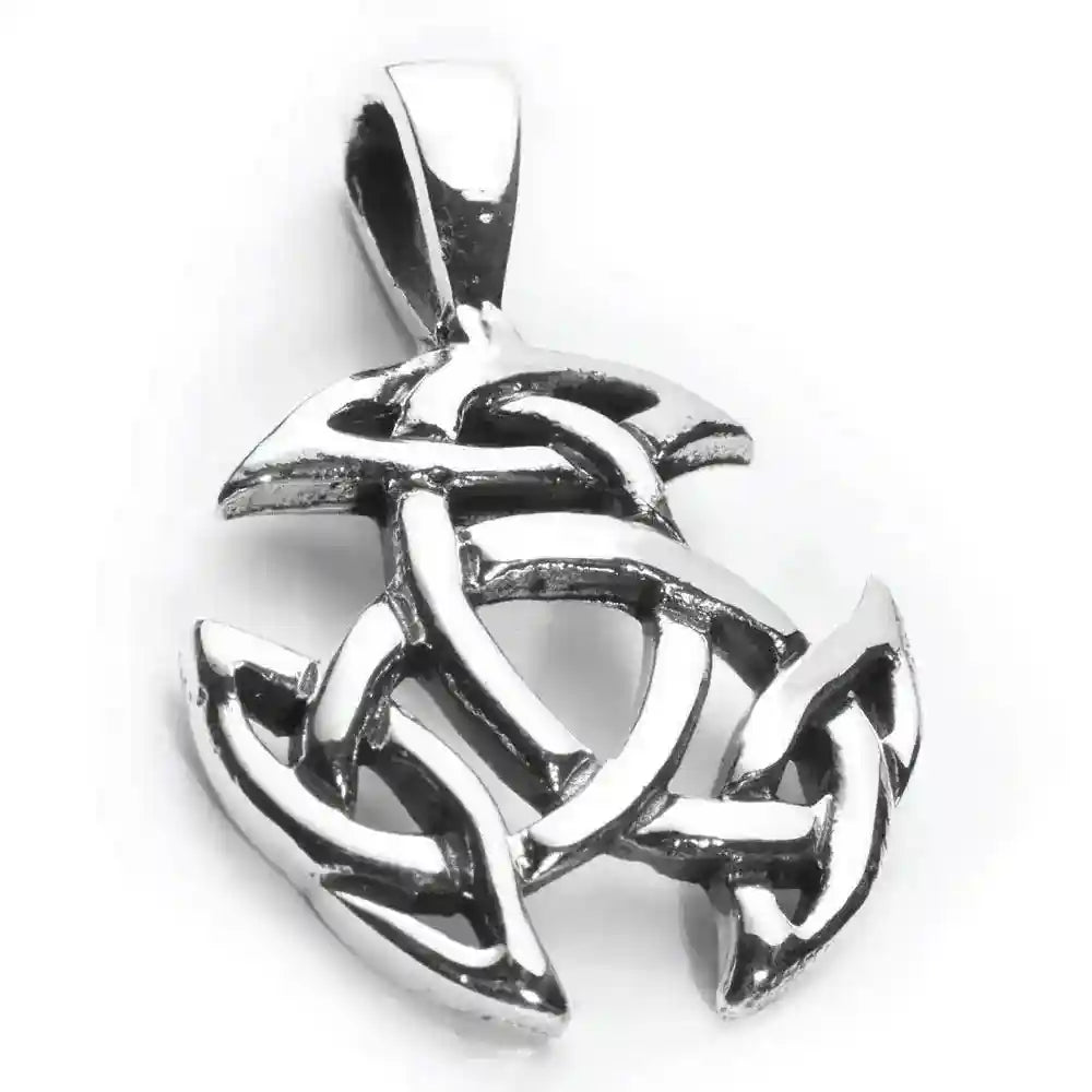 Celtic offene Dreifalt sehr klein Anhänger 925er Silber - Dreifalt - 22x15mm