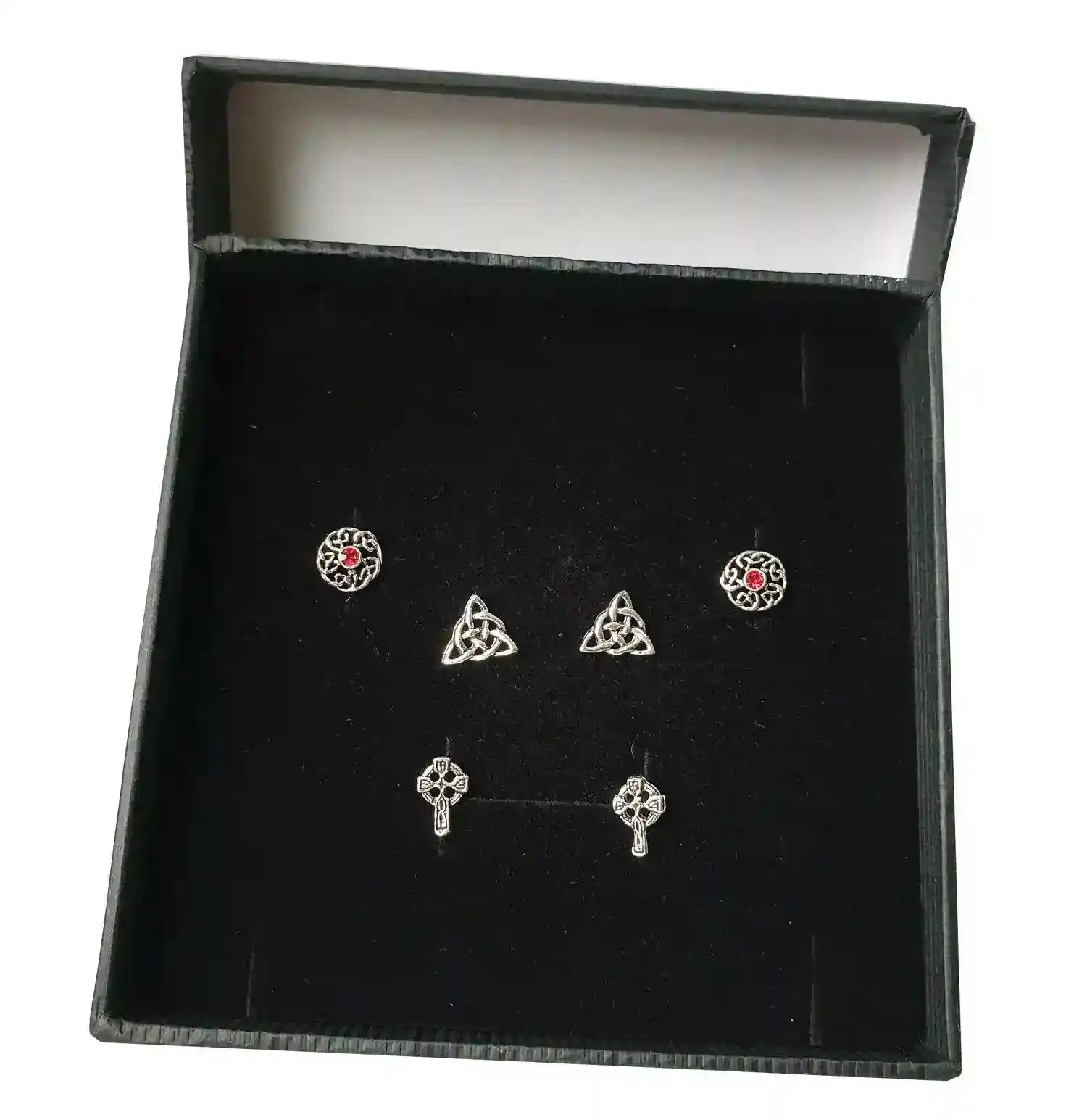Celtic Ohrstecker Set Kelten Keltisch Triquetra Knoten Kreuz Irland Ec - Firma Holzenplotz - Silberketten-Goldketten.de 