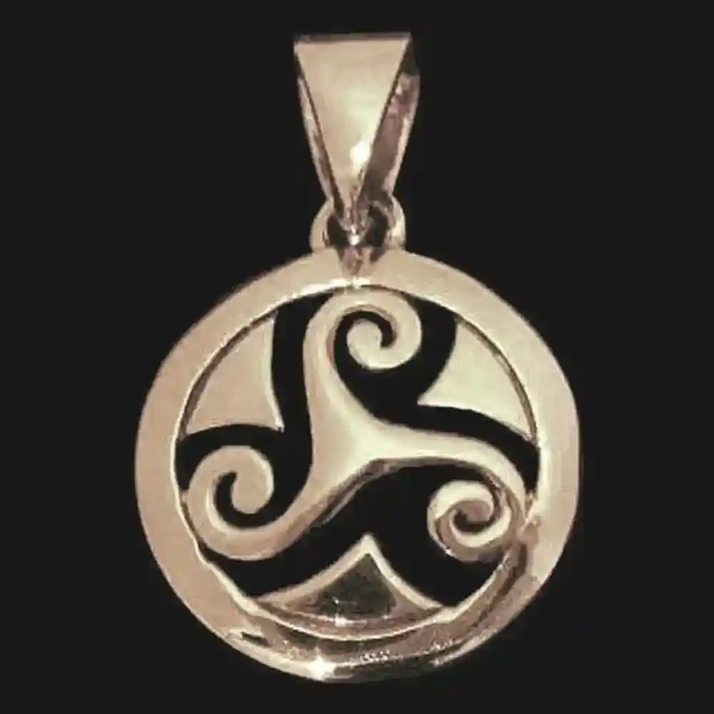 Celtic Triskel Bronze Schmuck Anhänger 24x16mm