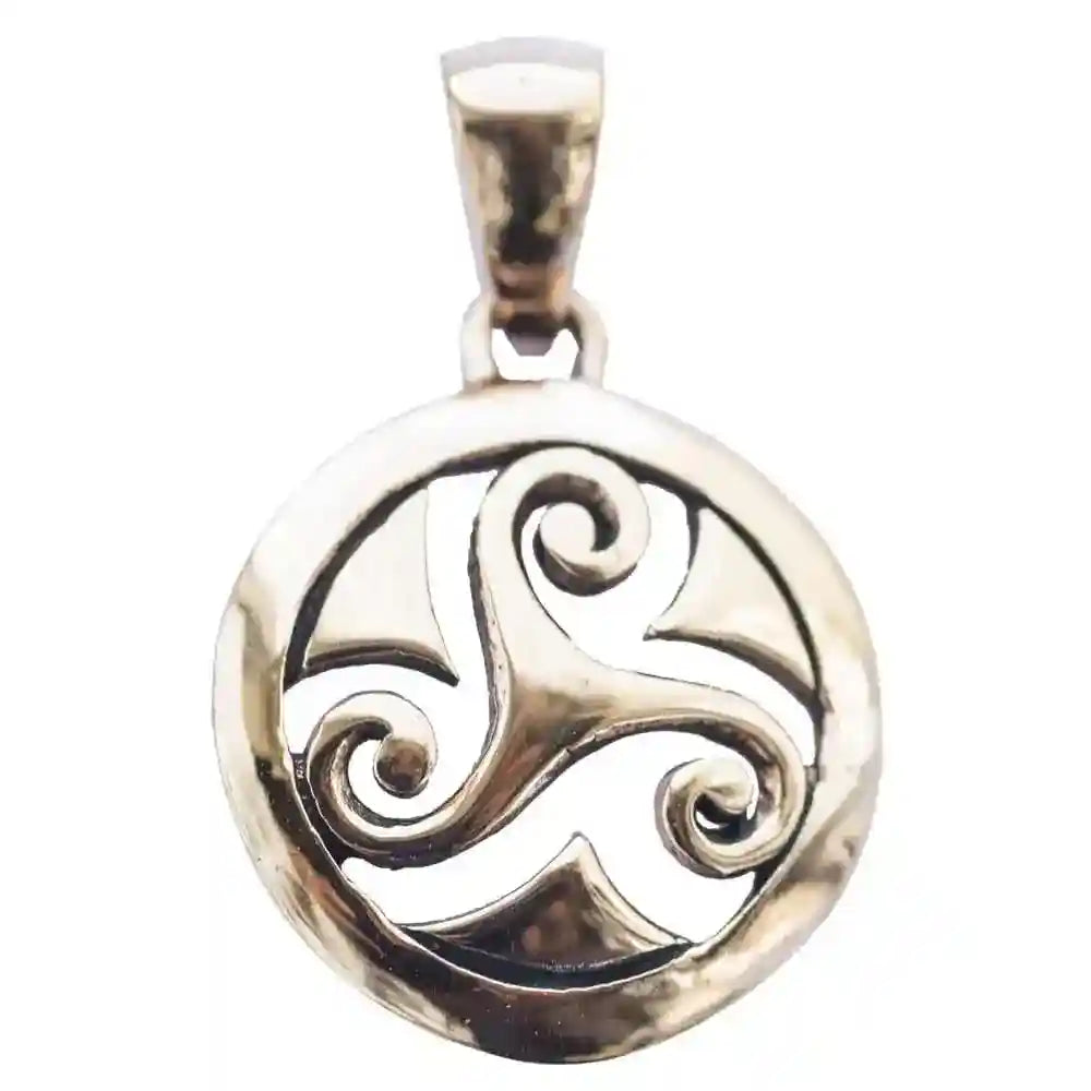 Celtic Triskel Bronze Schmuck Anhänger 24x16mm