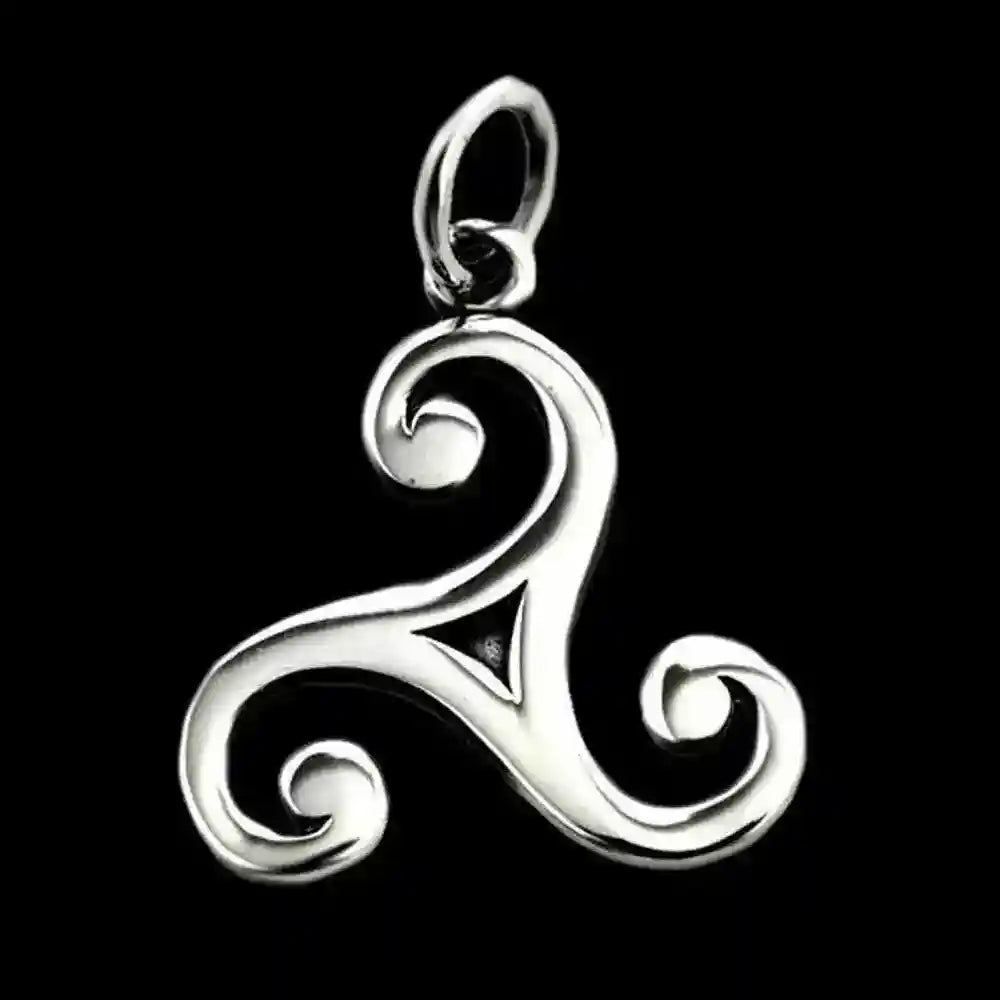 Celtic Triskel Schmuck Anhänger 925er Silber - Triskel - 17x18mm