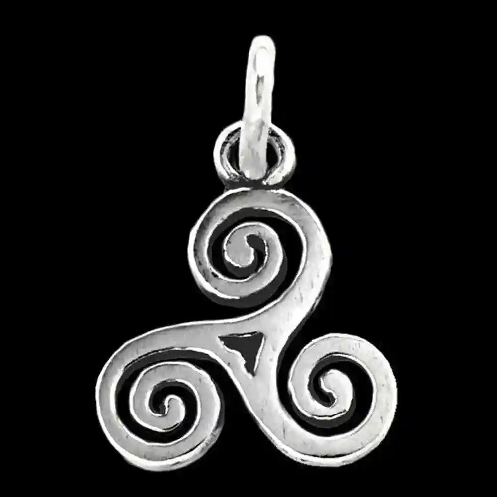 Celtic Triskel Schmuck Anhänger 925er Silber - Triskel - 19x13mm