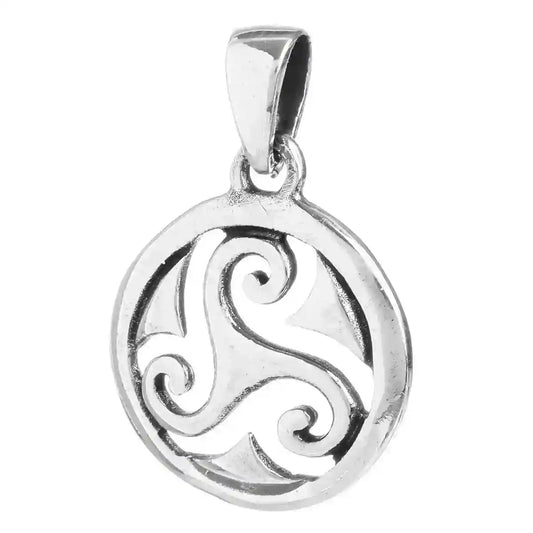 Celtic Triskel Schmuck Anhänger 925er Silber - Triskel - 24x16mm