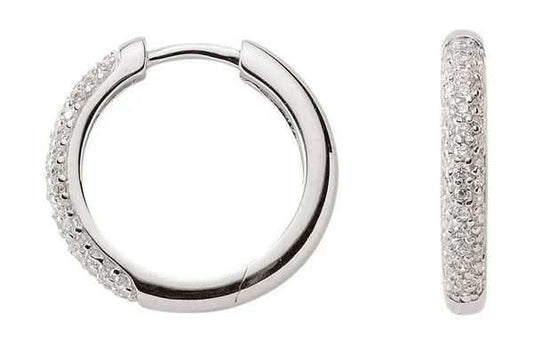 Creolen Zirkonia 925 Silber rhodiniert - Firma Holzenplotz - Silberketten - Goldketten.de