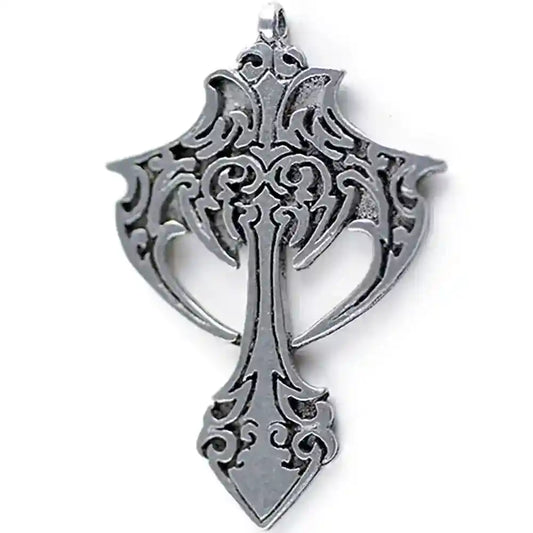 Das Gotenkreuz Zinnkreuz und Band Gotik gotisch Kunst Anhänger - Firma Holzenplotz - Silberketten-Goldketten.de 