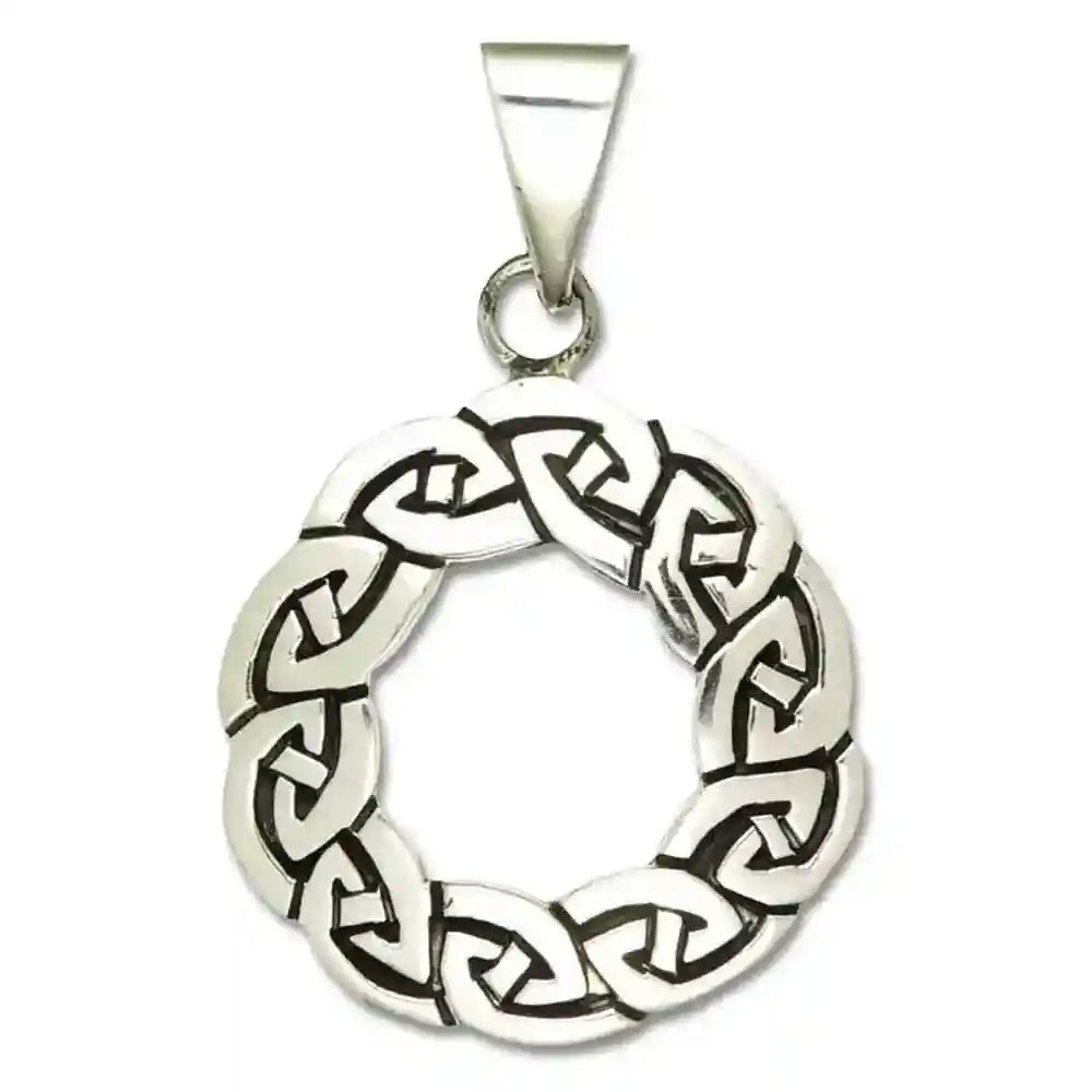 Das Rad von Arianrod Schmuck Anhänger 925er Silber 33x33 mm