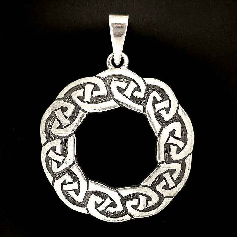 Das Rad von Arianrod Schmuck Anhänger 925er Silber 33x33 mm