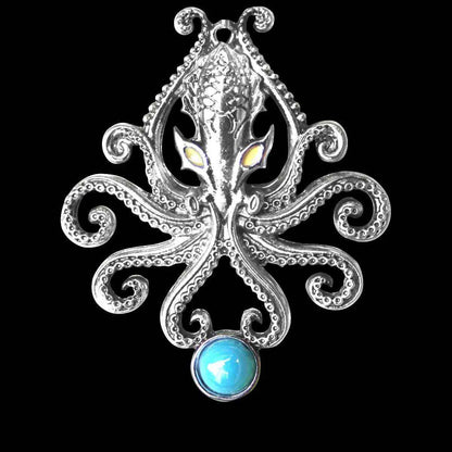 Der Kraken Anhänger Briar mystischer Schmuck Fabelwesen mit Kette Schmuckbeutel