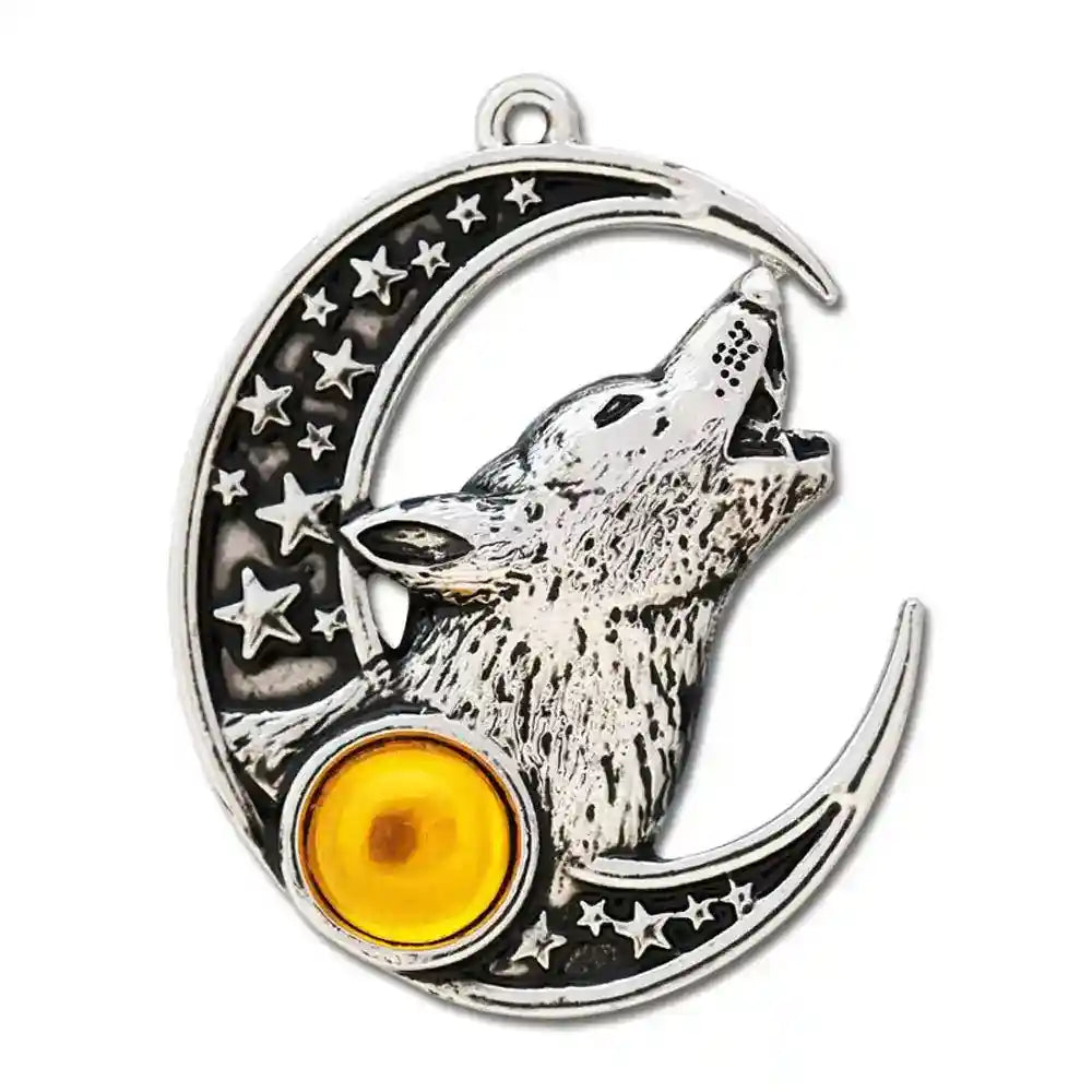 Der Ruf von Annwn Mythische Kelten Wolf heult Schmuck Anhänger Amulett - Firma Holzenplotz - Silberketten-Goldketten.de 