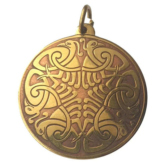 Der Seeadler Amulett Messing Kupfer Talisman 25mm