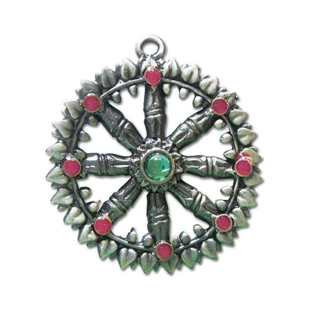 Dharma Rad - Buddha - Anhänger Schmuck Durchmesser 35mm