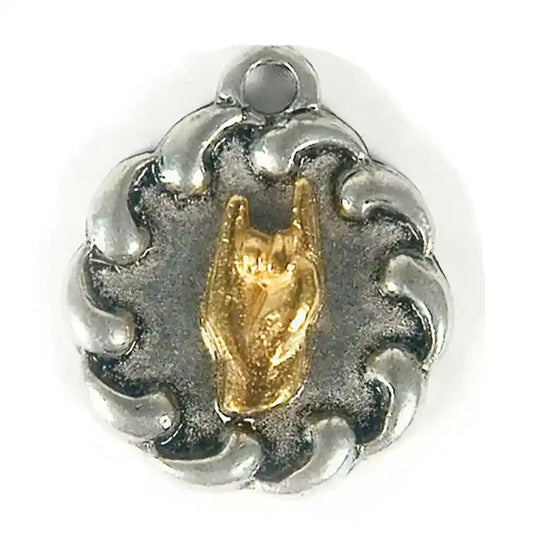 Die gehörnte Hand - Glücksbringer Anhänger Schmuck - Glück - 23mm ?