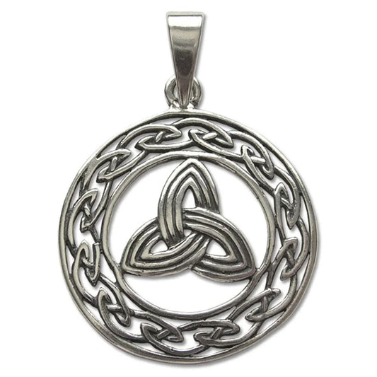 Die Triquetras Schmuck Anhänger 925er Silber Größe:Durchmesser 28mm - Firma Holzenplotz - Silberketten - Goldketten.de