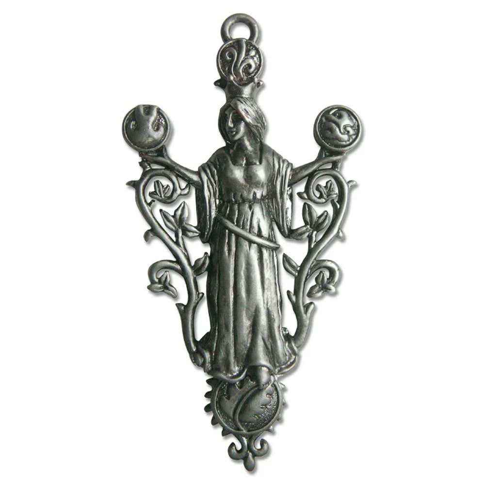 Die Ur-Gaia Anhänger Schmuck Elfen Feen  Greenwood mythisch + Halsband 65x35mm