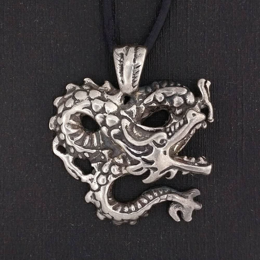 Drache Schmuck Anhänger 925er Silber - Drachen - 30x32mm - Firma Holzenplotz - Silberketten - Goldketten.de
