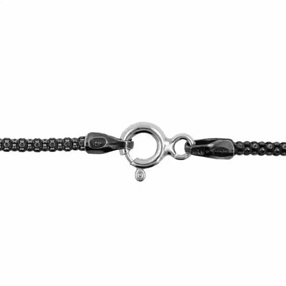 Dunkle Silberketten Mittelalter 925 Silber  Kette Halskette fein-m