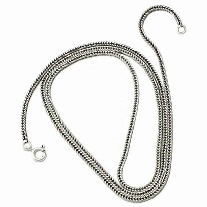 Dunkle Silberketten Mittelalter 925 Silber  Kette Halskette fein-m