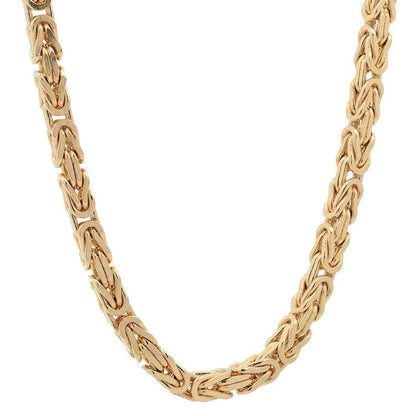 Edle Goldkette Königskette Breite 2,5 mm - massiv 585-14 Karat Gold