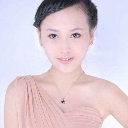 Edle Herzkette Herz Anhänger Zirkonia Crystal mit Singapurkette 925 Si