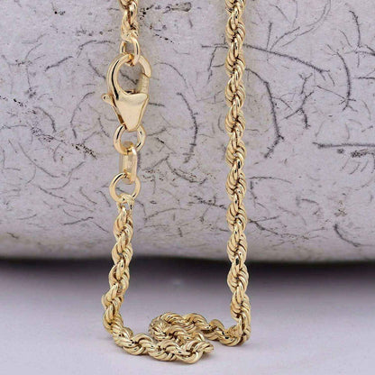 Edle Kordelkette Halskette - 333 - 8 Karat Gold Juwelier Qualität - Firma Holzenplotz - Silberketten-Goldketten.de 