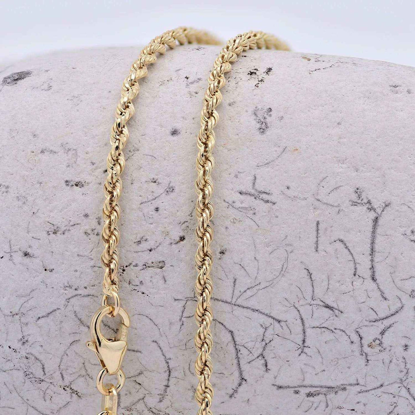 Edle Kordelkette Halskette - 333 - 8 Karat Gold Juwelier Qualität - Firma Holzenplotz - Silberketten-Goldketten.de 