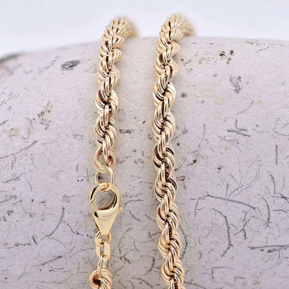 Edle Kordelkette Halskette - 333 - 8 Karat Gold Juwelier Qualität - Firma Holzenplotz - Silberketten-Goldketten.de 
