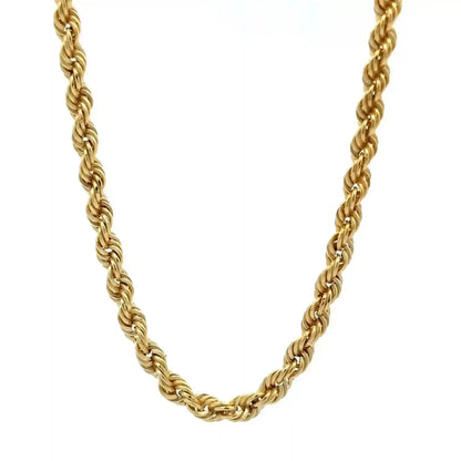 Edle Kordelkette Halskette - 585 - 14 Karat Gold Juwelier Qualität - Firma Holzenplotz - Silberketten-Goldketten.de 
