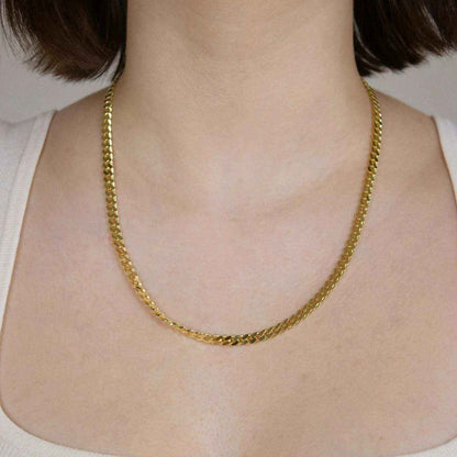 Edle massive Goldkette Panzerkette Halskette aus 333 - 8 Karat Gold - Firma Holzenplotz - Silberketten-Goldketten.de 