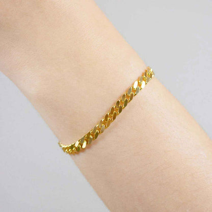 Edle massive Goldkette Panzerkette Halskette aus 333 - 8 Karat Gold - Firma Holzenplotz - Silberketten-Goldketten.de 