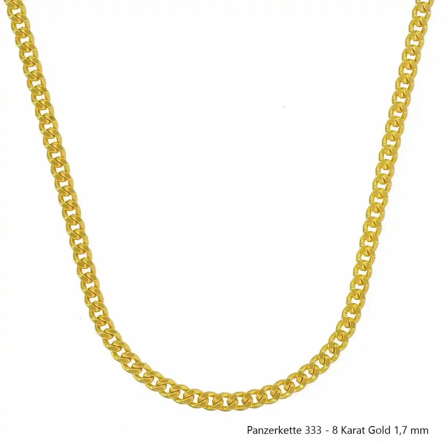 Edle massive Goldkette Panzerkette Halskette aus 333 - 8 Karat Gold - Firma Holzenplotz - Silberketten-Goldketten.de 
