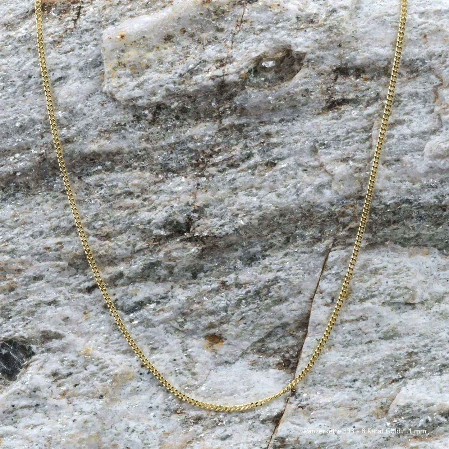 Edle massive Goldkette Panzerkette Halskette aus 333 - 8 Karat Gold - Firma Holzenplotz - Silberketten-Goldketten.de 
