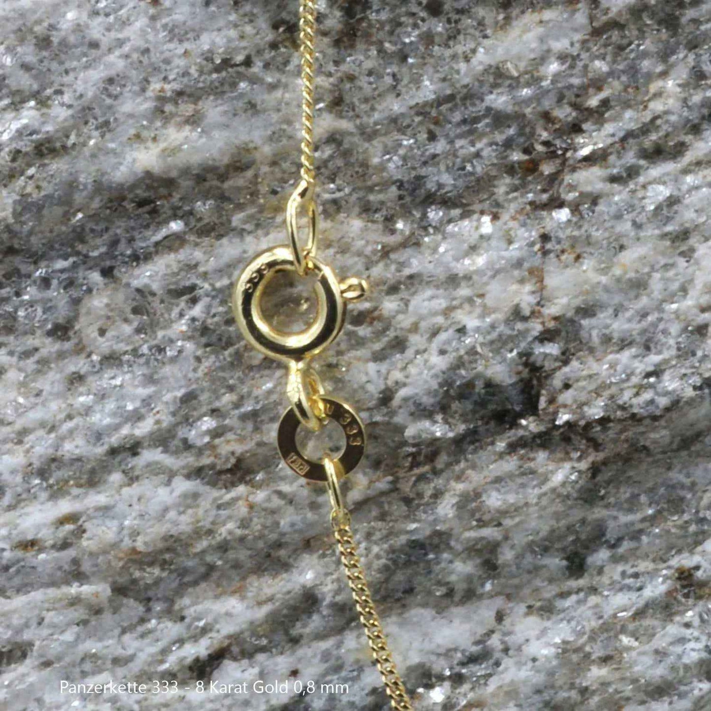 Edle massive Goldkette Panzerkette Halskette aus 333 - 8 Karat Gold - Firma Holzenplotz - Silberketten-Goldketten.de 
