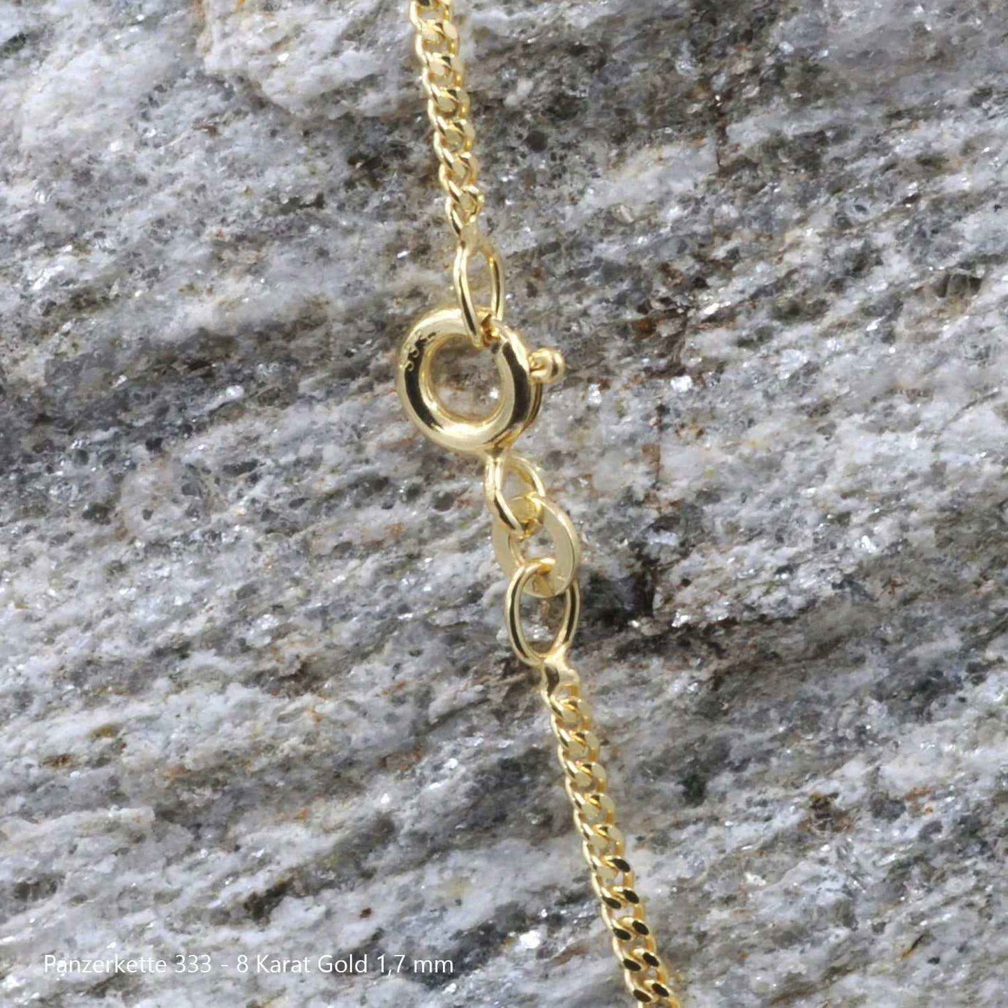 Edle massive Goldkette Panzerkette Halskette aus 333 - 8 Karat Gold - Firma Holzenplotz - Silberketten-Goldketten.de 